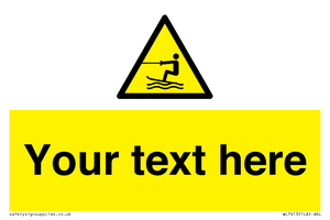 WL7413: Custom Warning towed water activity area