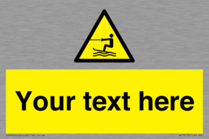 WL7413: Custom Warning towed water activity area