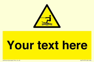 WL7413: Custom Warning towed water activity area