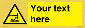 WL7413: Custom Warning towed water activity area