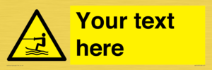 WL7413: Custom Warning towed water activity area