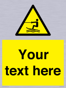 WL7413: Custom Warning towed water activity area