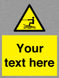 WL7413: Custom Warning towed water activity area