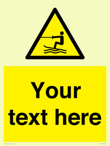 WL7413: Custom Warning towed water activity area
