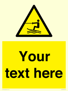 WL7413: Custom Warning towed water activity area