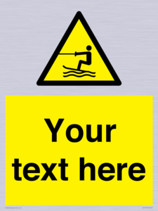 WL7413: Custom Warning towed water activity area