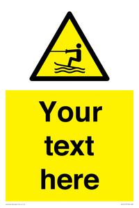 WL7413: Custom Warning towed water activity area