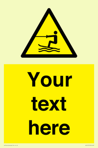 WL7413: Custom Warning towed water activity area