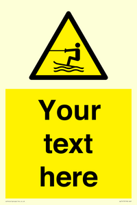 WL7413: Custom Warning towed water activity area