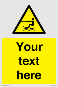 WL7413: Custom Warning towed water activity area