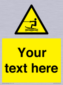 WL7413: Custom Warning towed water activity area