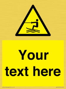 WL7413: Custom Warning towed water activity area