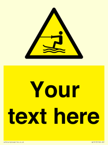 WL7413: Custom Warning towed water activity area