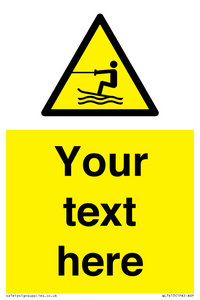 WL7413: Custom Warning towed water activity area