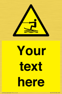 WL7413: Custom Warning towed water activity area
