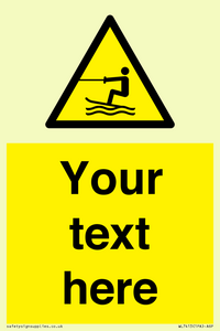 WL7413: Custom Warning towed water activity area