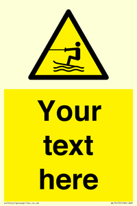 WL7413: Custom Warning towed water activity area