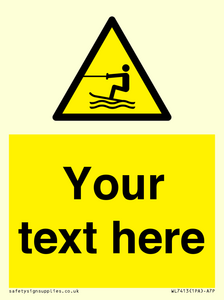 WL7413: Custom Warning towed water activity area