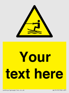 WL7413: Custom Warning towed water activity area