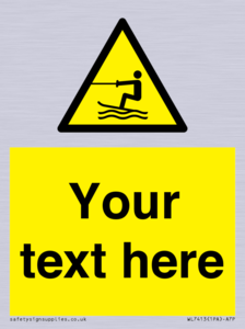 WL7413: Custom Warning towed water activity area