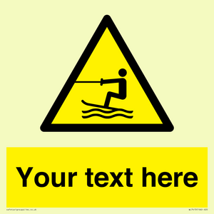 WL7413: Custom Warning towed water activity area