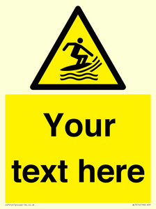 WL7414: Custom Warning Surf craft area