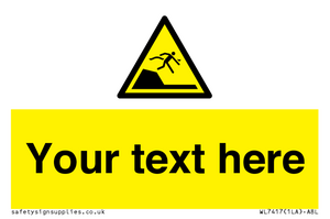 WL7417: Custom Warning sudden drop in swimming or leisure pools