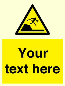 WL7417: Custom Warning sudden drop in swimming or leisure pools