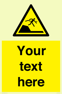 WL7417: Custom Warning sudden drop in swimming or leisure pools