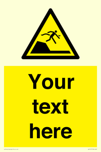 WL7417: Custom Warning sudden drop in swimming or leisure pools