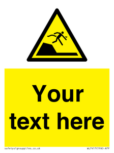 WL7417: Custom Warning sudden drop in swimming or leisure pools
