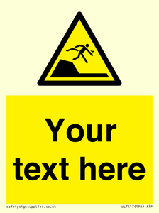 WL7417: Custom Warning sudden drop in swimming or leisure pools