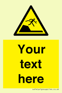 WL7417: Custom Warning sudden drop in swimming or leisure pools