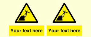 WL7419: Custom Warning unstable cliff edge