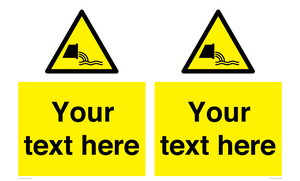WL7421: Custom Warning sewage effluent outfall