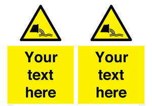WL7421: Custom Warning sewage effluent outfall