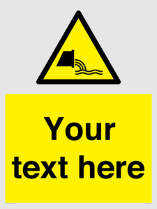 WL7421: Custom Warning sewage effluent outfall