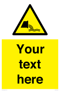 WL7421: Custom Warning sewage effluent outfall