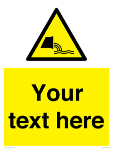 WL7421: Custom Warning sewage effluent outfall