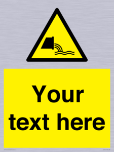 WL7421: Custom Warning sewage effluent outfall