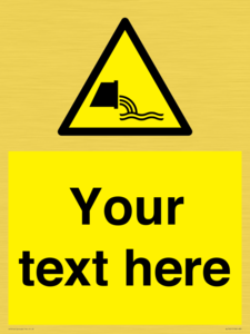 WL7421: Custom Warning sewage effluent outfall
