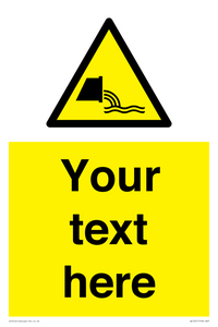 WL7421: Custom Warning sewage effluent outfall