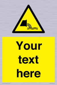 WL7421: Custom Warning sewage effluent outfall