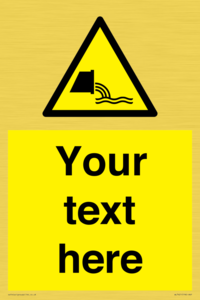 WL7421: Custom Warning sewage effluent outfall