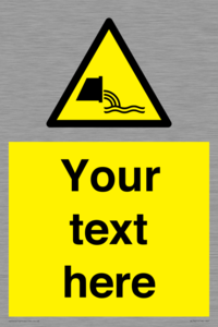 WL7421: Custom Warning sewage effluent outfall