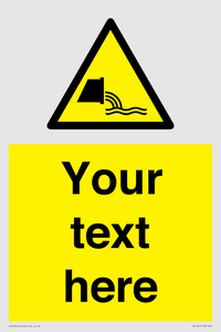 WL7421: Custom Warning sewage effluent outfall