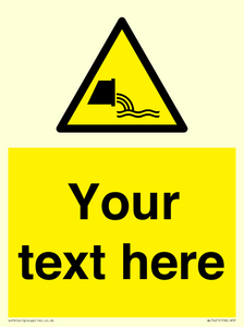 WL7421: Custom Warning sewage effluent outfall