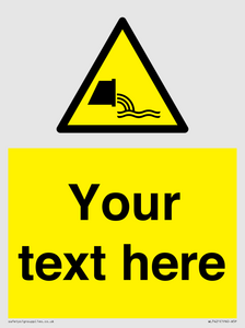 WL7421: Custom Warning sewage effluent outfall