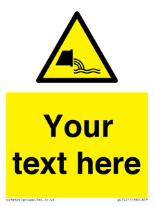 WL7421: Custom Warning sewage effluent outfall