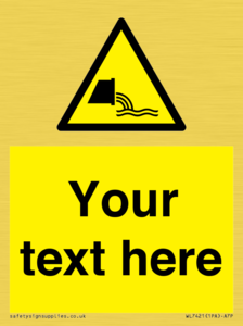WL7421: Custom Warning sewage effluent outfall